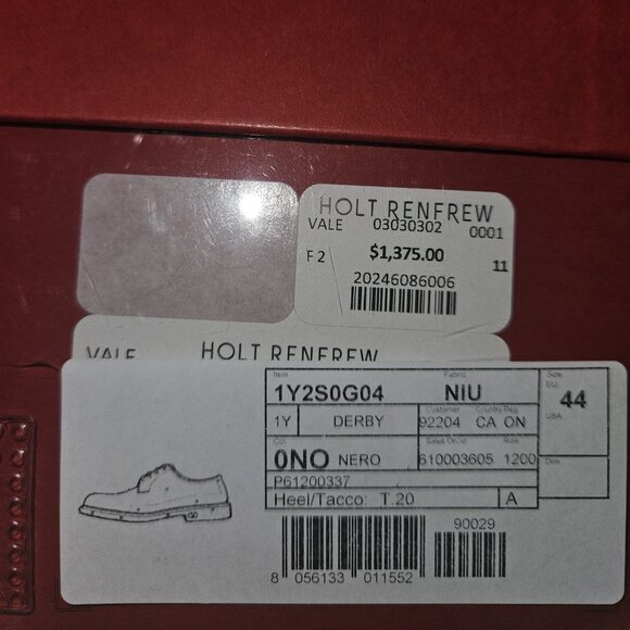 Valentino Garavani Derby Rockstud Mens Size 44 - Picture 8 of 8